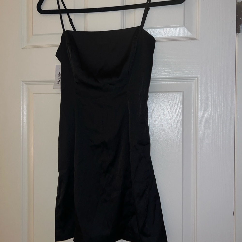 Aritzia Sunday Best Shimmer Satin Dress